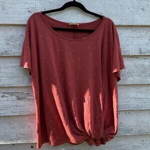 24/7 Maunces top an orange rust color in‎ good condition Vanity sizing 1 medium.